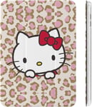 Coque Pour Ipad 2020 À Imprimé Léopard Hello Kitty En Tpu Résistant Aux Chocs, Réglage Automatique De L'angle De Veille/Réveil, Jolie Coque De Protection Transparente 10.2in