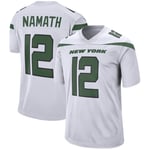 MVFG Jetsey Jets Rugby, Darnold N ° 56 Jersey de Football américain pour Hommes, Manches Courtes Confortables, vêtements de Sport à séchage Rapide White#12-XXL