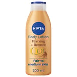 NIVEA Q10 Firming + Radiance Gradual Tan 200 ml Tan Activating Firming Cream ...