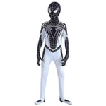 Spider-man Negativ kostym Cosplay Kostym Fest Jumpsuit Monterade Barnkläder Spiderman Ansiktsmålning 160cm 160cm