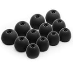 Okuli Set of 12 Silicone EarBuds Ear Tips For Sennheiser CX 3.00 CX 5.00 CX 6.00 CX 7.00 Earphones in Black
