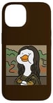 Coque pour iPhone 14 Portrait drôle de canard Lisa, canard hilarant Mona Lisa Art Humour