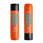 Matrix | Mega Sleek | Smoothing Shampoo and Conditioner to Protect against Humidity, for Coarse Hair, Total Results, Duo Set