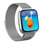 Milanese Loop Armband Fitbit Versa 3/Sense Silver