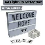 A4 Light up Letter Box Cinematic With 85 Letters, Numbers and Symbols With USB