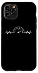 Coque pour iPhone 11 Pro Heartbeat Speedometer Auto Car Garage Racing Men Dad