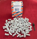 Box of 100 - Draper Plasterboard Drywall Fixings Wall Plugs Cavity Anchor Nylon