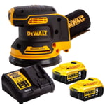 Dewalt DCW210N 18V Brushless Orbital Sander with 2 x 5.0Ah Batteries & Charger