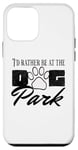 iPhone 12 mini i'd rather be at the dog park petting dog Case