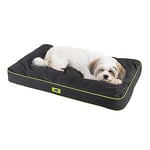 Ferplast Panier Chien Chat - Coussin Orthopédique Chien - Lavable en Machine - Tapis Chien - Lit Chat Chien - Imperméable & Anti-Rayures - Rembourrage Amovible - Polo, 65 x 40 xh 8 CM, Noir