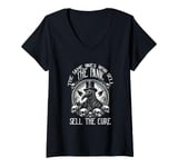 Womens The Same Ones Who Sell The Panic Sell The Cure Plague Doctor V-Neck T-Shirt