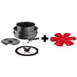 TEFAL INGENIO Lot 6 pièces, Induction, Fonte aluminium L867S604 + Set 4 protecteurs K2203004