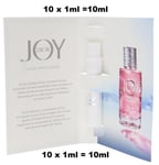 10 x Dior Joy Eau De Parfum Intense EDP Travel Spray (10 x 1ml) 10ml