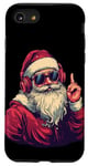 iPhone SE (2020) / 7 / 8 Awesome Santa Claus with Sunglasses and Headphones Case