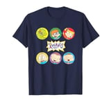 Rugrats Iconic Characters Group Shot Friends 90's Chest Logo T-Shirt