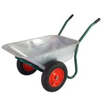 Brouette Gartenschubkarre Pushcart Zweirad Galvanisé Charrette 100l 160kg