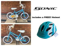 Girls Bike Sonic Angel Girls 14-inch Bike Blue with free Helmet brand new Boxed