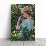 Big Box Art Canvas Print Wall Art Charles C. Curran Scent of The Apple | Mounted & Stretched Box Frame Picture | Home Decor for Kitchen, Living Room, Bedroom, Hallway, Multi-Colour, 24x16 Inch