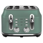 Rangemaster Classic 4 Slice Toaster - Mineral Green RMCL4S201MG