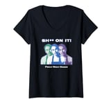 Womens Friday Night Dinner Martin Meme S--t On It Funny LOL V-Neck T-Shirt