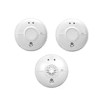 2 x FireAngel SW1-PF-T Mains Optical Smoke Alarms +1 x HW1-PF-T Mains Heat Alarm