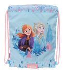 La Reine des neiges Ice Magic - Sac à dos plat junior, idéal pour enfants de différents âges, confortable et polyvalent, qualité et résistance, 26 x 34 cm, bleu clair, M, Décontracté