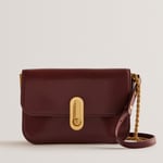 Ted Baker Women's Kkaysa Polished Small Leather Crossbody Bag - Deep Purple