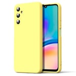 Byvuwiay Coque pour Samsung Galaxy A05s 4G (6.7"), Ultra Mince Premium Housse Souple en Silicone Liquide, Coque de Protection pour Samsung Galaxy A05s 4G (6.7") - Jaune