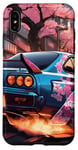 Coque pour iPhone XS Max JDM R34 Drift Racing Tuning Voiture Tokyo Skyline At Night Cadeau