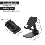 Adjustable Desktop Stand Holder Foldable Mirror Face Bracket For Mobile Phon GF0