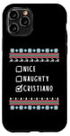 Coque pour iPhone 11 Pro Gentil Coquin Noël Cristiano Pull Moche