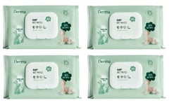 Derma - 4 x Baby Wet Wipes 64 pcs