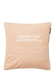 Lexington Home Logo Organic Cotton Canvas Pillow Cover Beige