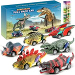 Jojoin Dinosaure Voiture Jouet - 6 Pack Dinosaure Voitures Jouet Friction avec Unique Tapis de Jeu Activité - Cadeaux de Jouets éducatifs pour Enfants Garçon Fille 3 4 5 6 7 8 Ans HW00670