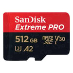 Sandisk SanDisk Extreme Pro microSDXC Class 10 UHS-I U3 V30 A2 200/140MB/s 512GB