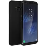 Coque Galaxy S8 Plus Protection Avant Silicone + Arrière Polycarbonate - Noir