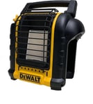 DEWALT Radiateur portable DXH8BX - 1,15/2,4 kW - Se connecte directement à une cartouche de gaz de 450 g et est la solution parfaite pour le chauffage de pièces fermées jusqu'à 21 m².