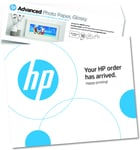 HP Advanced Photo Paper, Glossy, 65 lb, 4 x 12 in. (101 x 305 mm), 10