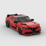 (Giulia GTAm)2024 Hot MOC Speed ​​City Car Champion Racer Classic Supercar Rakennuspalikat Brick Racing Super Technique Luova Autotalli Tee-se-itse