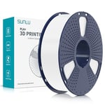 SUNLU PLA Plus Filament pour imprimante 3D, Filament PLA+ 1,75 mm, résistance améliorée, compatible avec les imprimantes 3D FDM, précision dimensionnelle +/- 0,02mm, bobine de 1kg (2,2 LBS), Blanc