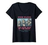 Womens Pink Floyd The Dark Side of the Moon Tour 1973 V-Neck T-Shirt