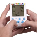 Official Tetris Black and White Arcade Game Keyring - Retro Travel Game.