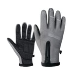 Gants Moto Gants Hiver Homme Moto Vélo Gants pour Hommes Vélo Gants Hommes Main Gants pour Hommes pour Vélo Équitation Mens Gants Écran Tactile Grey A,2XL