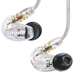 Shure SE215 Pro IEM Hörlurar, genomskinlig