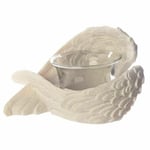 Candle Holder Tea Light Angel Wings Votive Ornament