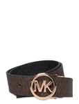 Michael Kors Accessories 32Mm Rev Mk Logo Bkl Logo To Logo Brun