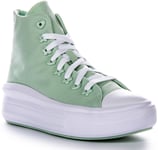 Converse A08100C Chuck Taylor All Star Move Platform Mint Green Women UK 3 - 8