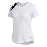 Adidas Run It Tee 3S T-Shirt (Short Sleeve) - White, M