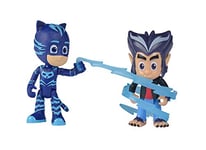 Simba 109402223 PJ Masks Ensemble de Figurines Catboy avec Howler Unisexe Enfant