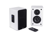 Pair Of White ConXeasy S603 30W Speakers With Bluetooth & Built In Amplifier